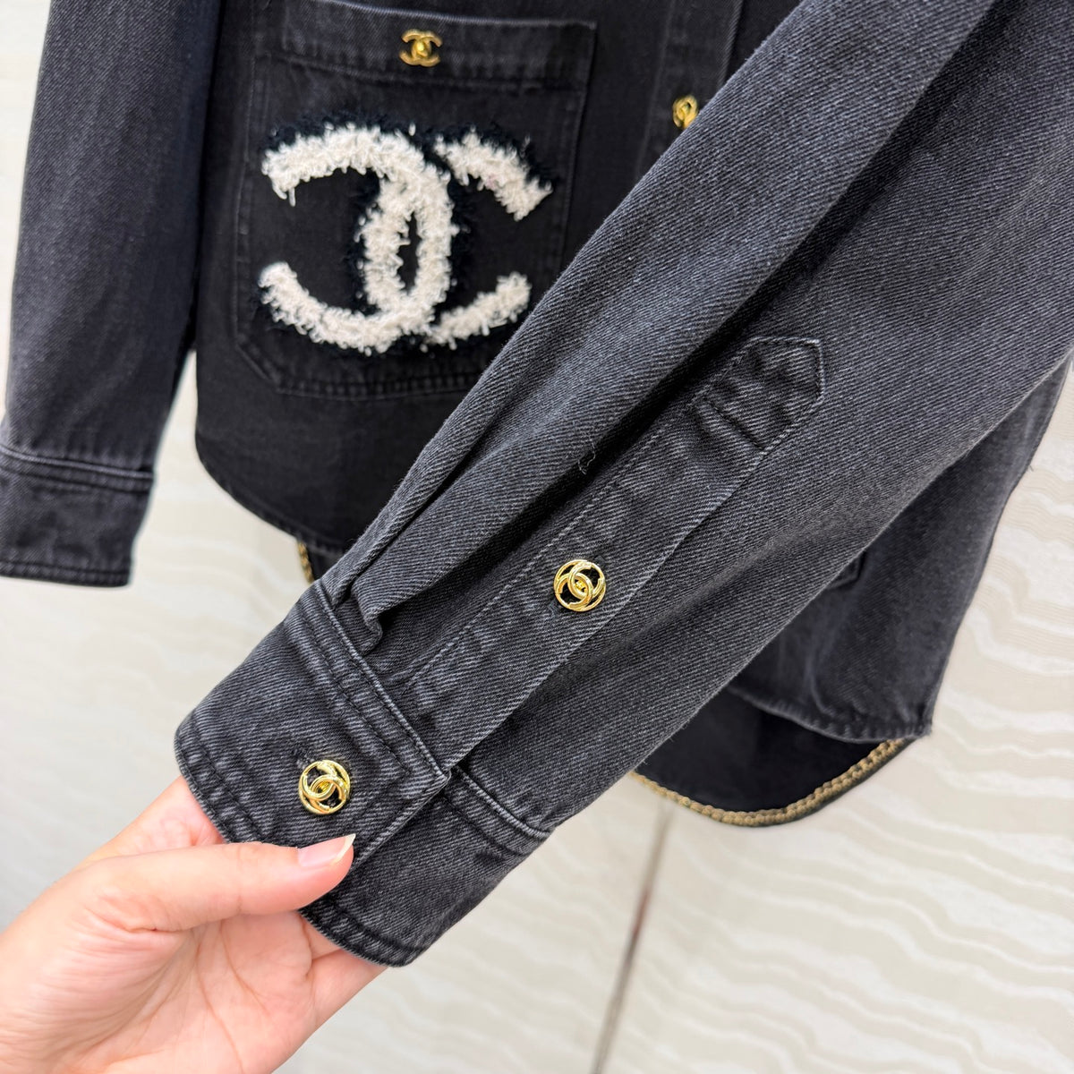 26FW New Arrival: Washed Denim Jacket with Shirt Collar