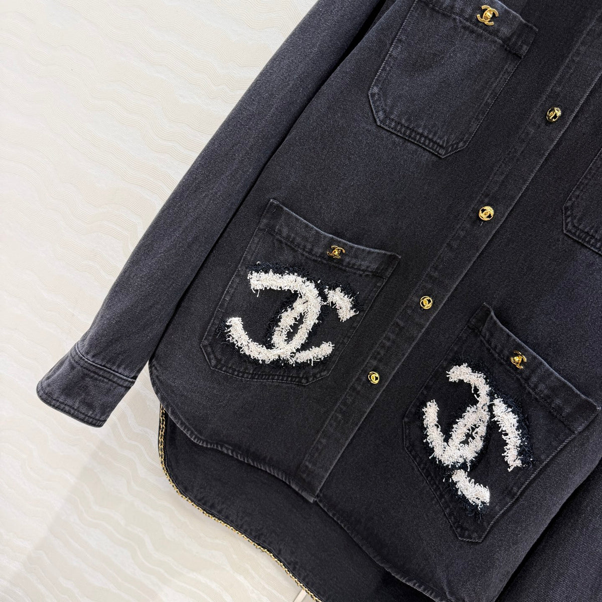 26FW New Arrival: Washed Denim Jacket with Shirt Collar
