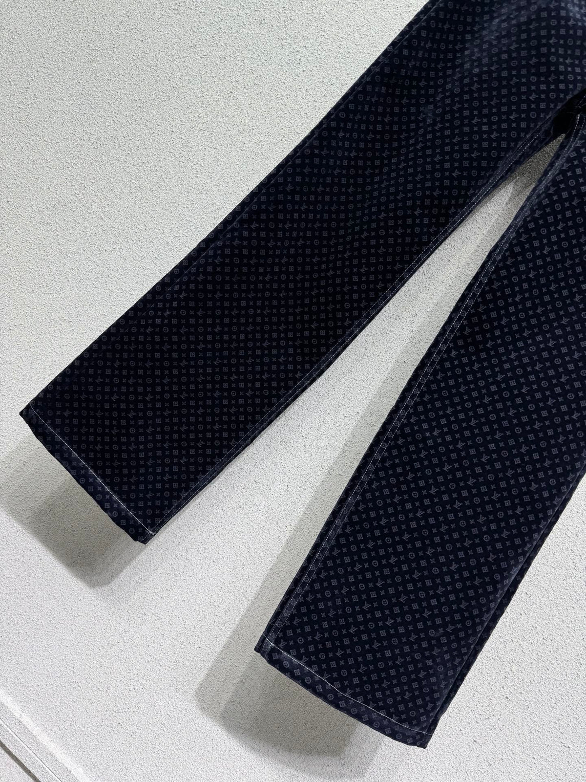 26FW New Monogram-Pattern Denim Trousers