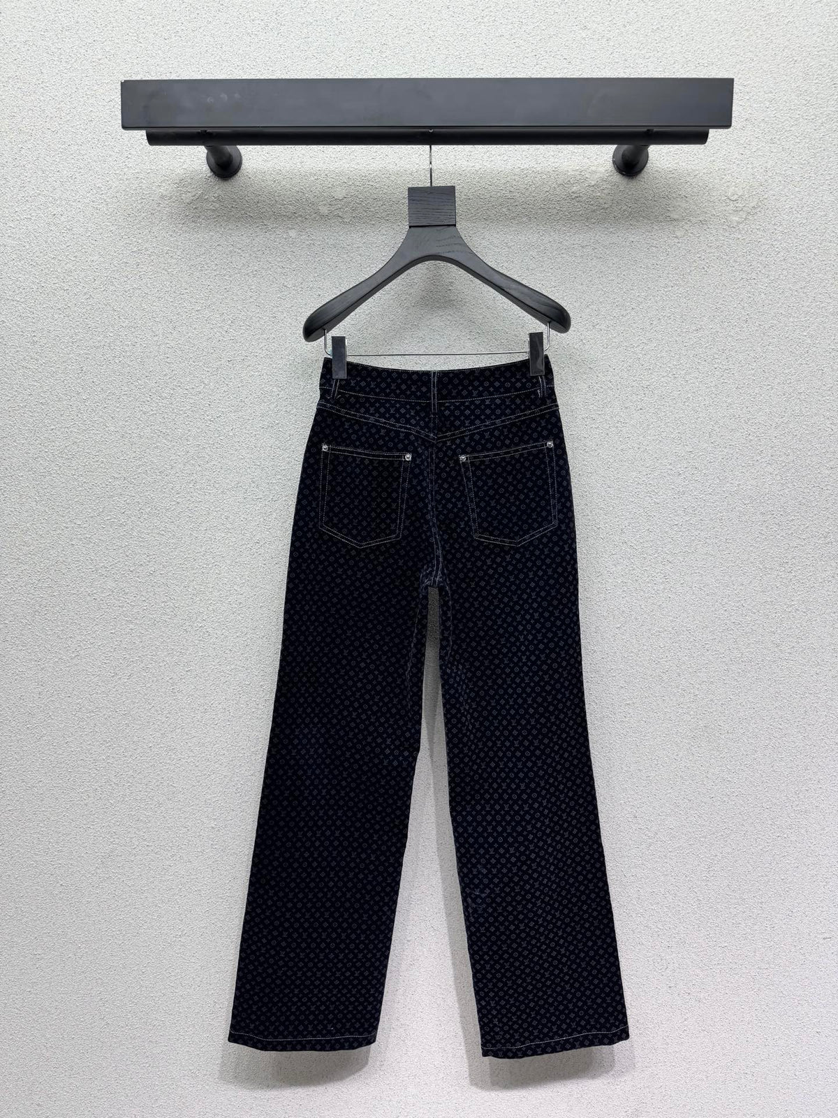 26FW New Monogram-Pattern Denim Trousers