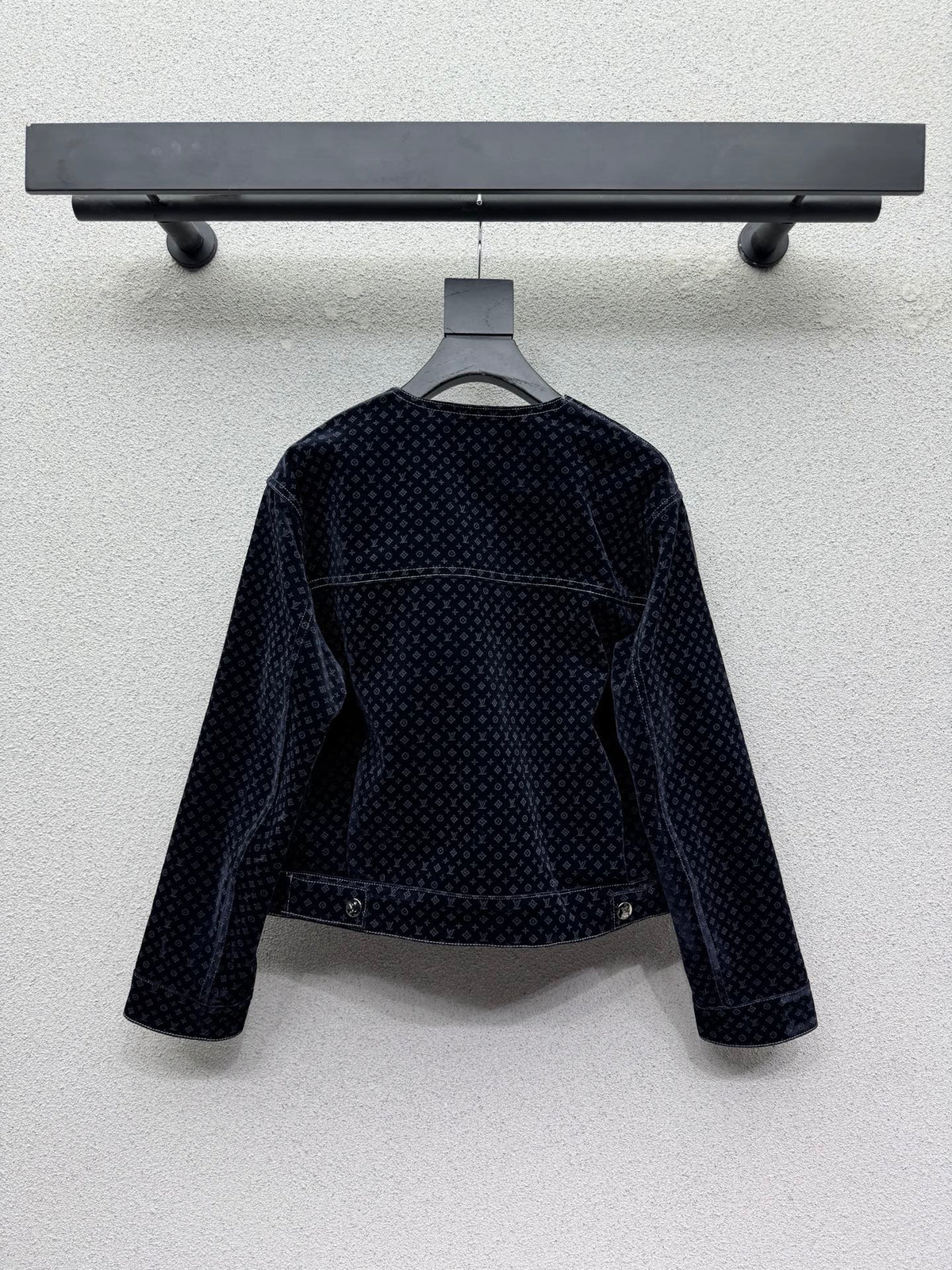 26FW New Monogram Denim Jacket with Subtle Pattern